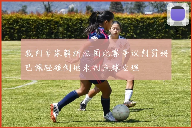 裁判专家解析法国比赛争议判罚姆巴佩轻碰倒地未判点球合理
